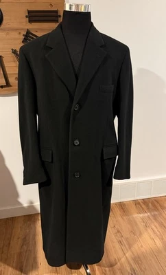 Abrigo de invierno Brooks Brothers 40R de lana negro Foto 1 de 4