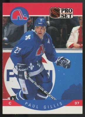 1990-91 NHL Pro Set Paul Gillis Bloody Nose / 37 Error #246 - Image 1 of 2