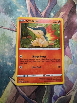 Cyndaquil SWSH221 Cosmos Holo ORB! SWSH: Sword & Shield Promo Cards Pokemon TCG - Image 1 of 3