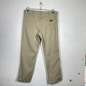 Wrangler Jeans Mens W38 L30 Beige Texas Straight Regular Cotton Denim Vintage - Picture 1 of 12