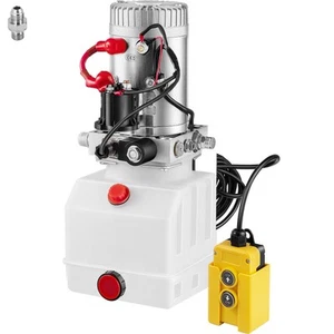 4L Hydraulikaggregat, Hydraulik Pumpe 12 V Volt LKW Kipper Reservoir Anhänger - Bild 1 von 12