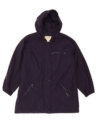 EDDIE BAUER Mujer Impermeable con Capucha Reino Unido 16 Grande Azul Marino Nylon BB12 Foto 1 de 3