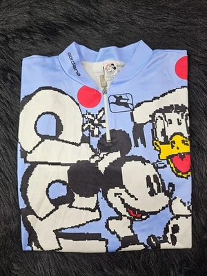 Vntg Giordana Disney Jersey (L) Multicolor Mickey Cycling Sportswear Orlando  - Image 1 of 4