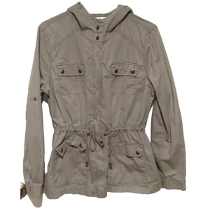 Life in Progress Gray Hooded Zip Jacket Women's Size M – See Description - Picture 1 of 5
