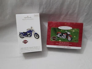 Hallmark Keepsake Harley Davidson Juego de 2 Softail & Sportster Collector Series - Imagen 1 de 12
