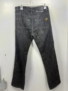 Southpole Jeans Mens 32x32 Baggy Faded Denim Black Y2K Skater Wide Leg Vintage - Picture 1 of 10
