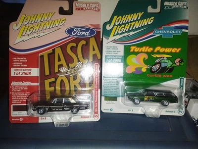 lote de 2 Johnny Lightning Muscle Cars EE. UU. look VHTF MONMC 🔥🔥 Foto 1 de 4