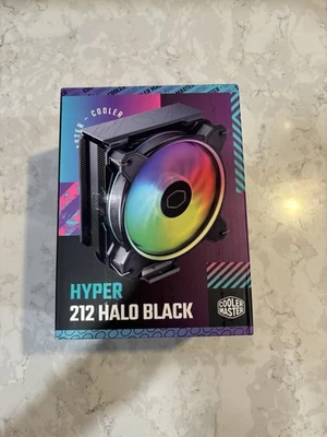 Cooler Master Hyper 212 Halo Black CPU Air Cooler MF120 Halo² Dual Loop ARGB - Image 1 of 4