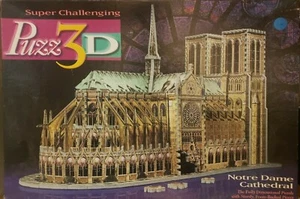 Puzz-3D Notre Dame de Paris Cathedral 952 pieces 3D Puzzle Wrebbit 1996 - Picture 1 of 2