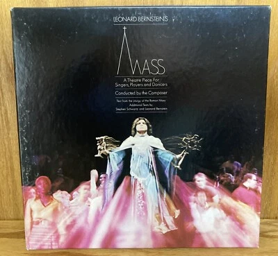 Leonard Bernstein's MASS, Columbia 2 vinyl LP box set w/booklet, 1971, VG - Image 1 of 4