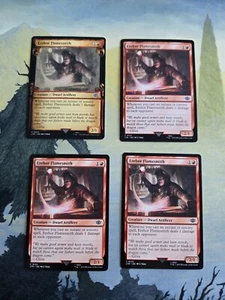 MTG LTR Erebor Flamesmith Playset x4 NM (1 Scroll) - Picture 1 of 2
