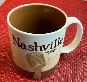 Starbucks Nashville Mug Collectors Series 16 Oz Ceramic Brown Interior 2009 - Picture 1 of 4