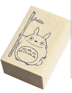 Il mio vicino TOTORO BEVERLY timbro in gomma montato su legno decorazione libro fai da te - Foto 1 di 3
