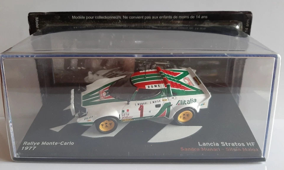 Die cast 1/43 Modellino Auto Lancia Stratos HF Rally Monte Carlo 1977 S.Munari - Immagine 1 di 1