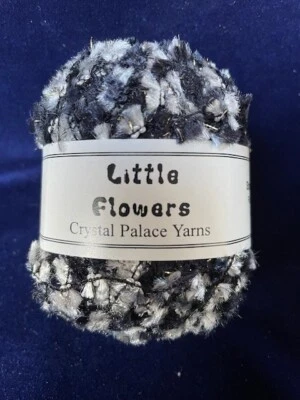 Crystal Palace Yarns Little Flowers Mini Flag #9550 145 Yards 50 Gr NEW! black - Изображение 1 из 2