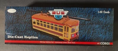 CORGI BIRNEY SAFETY CAR STEINWAY LINES 1:48 DIE-CAST US55202 BROADWAY NEW - Image 1 of 4
