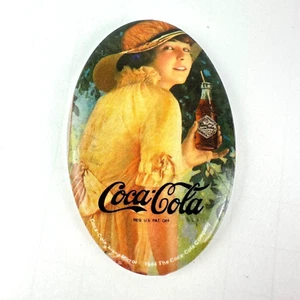 Vintage 1984 Lot 4 Coca-Cola Pocket Mirror Victorian Style Lady Holding a Coke - Picture 1 of 6