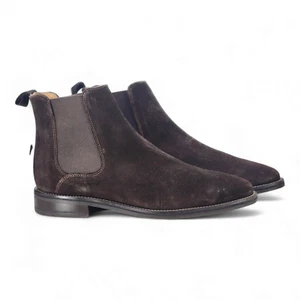 M&S Mens Suede Leather Pull-On Chelsea Boots With Dura Heel RRP £80.00 - Picture 1 of 7