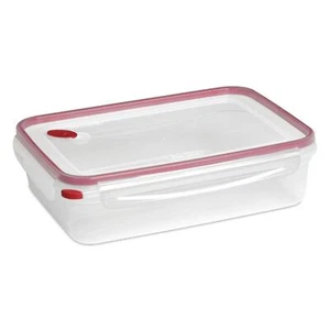Sterilite Ultra Seal 16 Cup Food Storage Container Red 4 Pack with Lid - Picture 1 of 9
