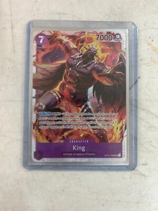 Tarjeta coleccionable de anime One Piece King OP01-096 Animal Kingdom Pirates casi nueva - Imagen 1 de 2