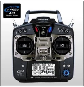 Futaba / T10J radio transmitter mode 2 / left throttle for helicopter + receiver - Picture 1 of 1