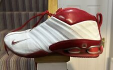 mens nike shox trainers air Basketball Sneakers Shoes 10 UK Red And White Rare