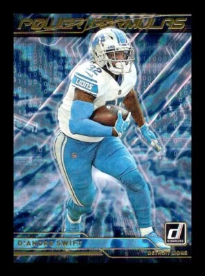 D'Andre Swift 2021 Donruss #PF1 Football Card Detroit Lions - Image 1 of 2