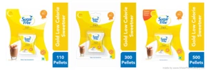 Sugar Free Gold Pellets Sweetner Low Calorie Conscious Choose Pack - Picture 1 of 17