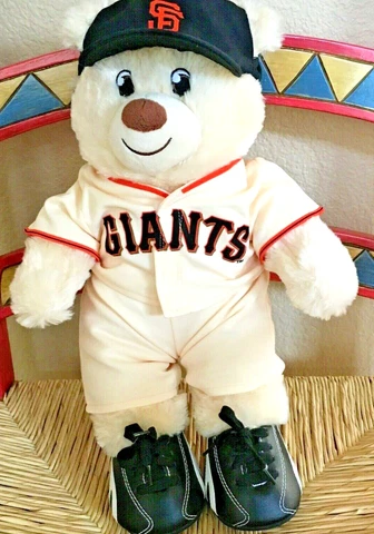 San Francisco SF Giants Build A Bear Plush in Uniform Cleats Hat Jersey Shorts Cover