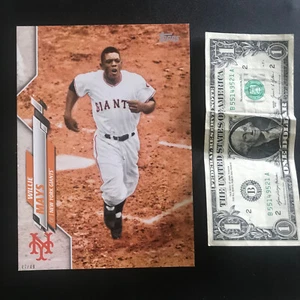 2020 Topps Super Short Print SSP JUMBO 5x7 Willie Mays Giants #472; 47/49 - Picture 1 of 5