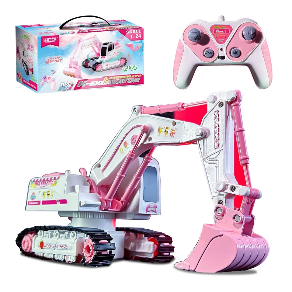 Ferngesteuerter Bagger Mädchen, 1:24 RC Bagger Ferngesteuert, Traktor - Bild 1 von 4