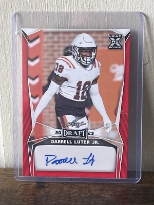 2023 Leaf Draft - Autographs Red #BA-DLJ Darrell Luter Jr. (AU, RC) - Image 1 of 2