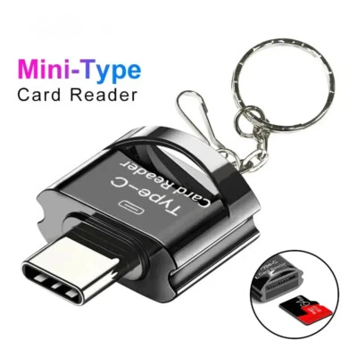Mini USB 3.0 Type C SD Card Reader TF Memory Card USB C Adapter for Samsung - Image 1 of 4