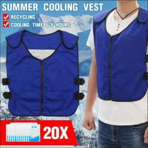 Ice Cooling Vest Cooling Clothing Vest Cooling Jacket For Camping Fishing Hiking - Picture 1 of 10