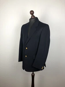 Holland & Sherry Wool Blazer + Gold H&S Buttons size M - Picture 1 of 10