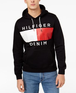 Pull à capuche homme Tommy Hilfiger Brooks Dash logo zippé neuf avec étiquettes