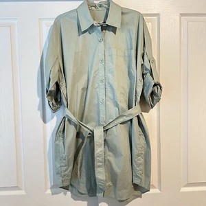 Zara $119 SRPLS Surplus Belted Shirt Mini Dress Small SHRT DRSS 10 2822/045 - Picture 1 of 9