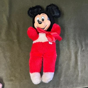 14” Mickey Mouse – 1950’s - Vinyl Face Toy Tag 95% Gone - Gund Manufacturing - Picture 1 of 9