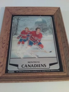 Vintage Montréal Canadien Mirror Stamford Art Pierre Mondou Bob Gainey - Picture 1 of 2