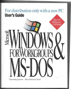 MICROSOFT WINDOWS FOR WORKGROUPS & MS-DOS 6.22 OPERATIONG SYSTEMS USERS GIUDE 94 - Picture 1 of 2