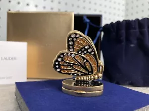 Estée Lauder Beautiful BEJEWELED BUTTERFLY Solid Perfume Compact 2007 Collection - Picture 1 of 9