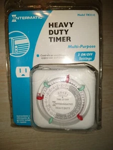 NUEVO Temporizador Intermatic de alta resistencia nuevo en paquete con 3 ajustes de encendido/apagado electrodomésticos lámparas aire - Imagen 1 de 2