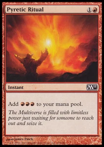 MTG PYRETIC RITUAL FOIL ITALIAN EXC - RITUALE FEBBRILE - M11 - MAGIC - Bild 1 von 1