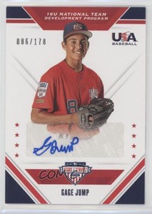 2020 Panini USA Baseball Stars & Stripes /178 Gage Jump #16U-GJ Auto