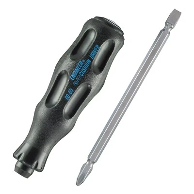 Soft Cushioned Grip Screwdriver Reversible Blade Slotted Phillips ENGINEER DG-05 - Image 1 of 3