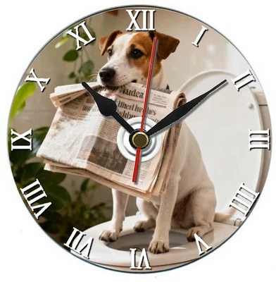 Jack Russell terrier dog gift cd desk clock and stand - Can be personalised - Image 1 of 4