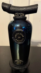 Wunschhüter Raku Keramik Spirituosengefäß mit Ständer Akita Club Amerika signiert Lovein - Bild 1 von 7