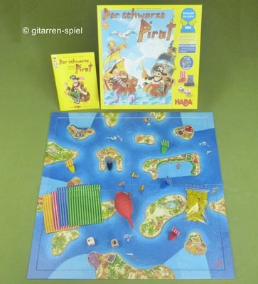 Der schwarze Pirat - 100% Komplett, 1A Zustand! Kinderspiel des Jahres 2006 Haba - Bild 1 von 4