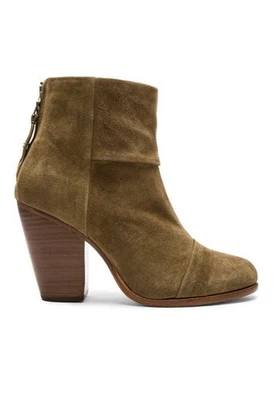 Rag & Bone Classic Newbury Tan SoHo Oiled Suede Ankle Boots Anthropologie 38.5 - Image 1 of 4