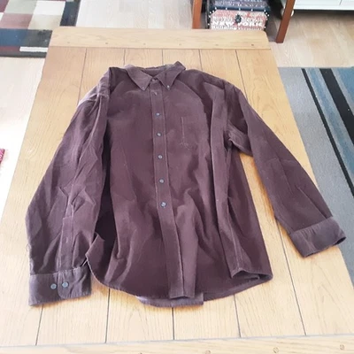 Mens XL St John's Bay Corduroy Buttoned Down Long Sleeve Shirt With Bottoned... - Image 1 of 2